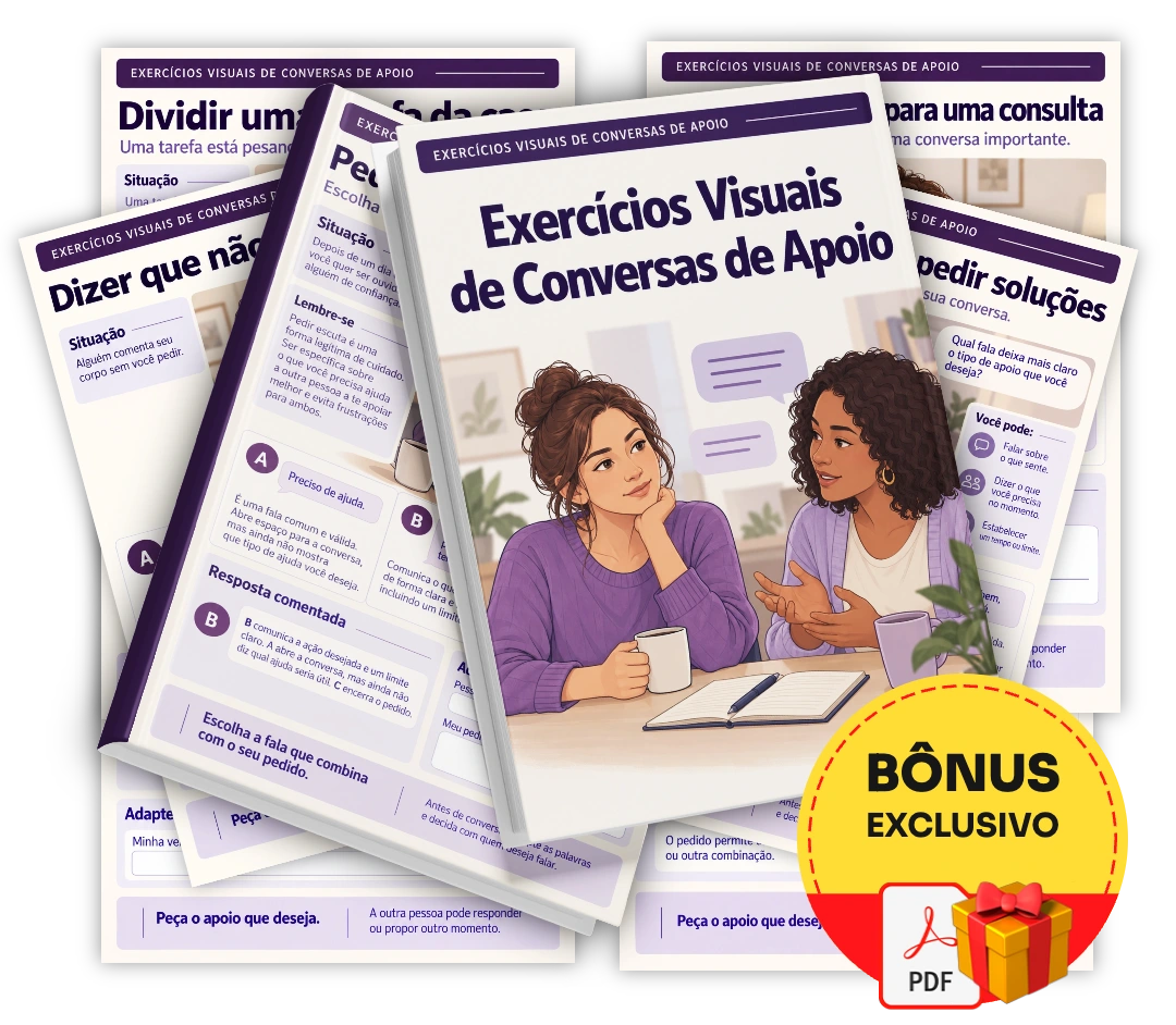Exercícios Visuais de Conversas de Apoio