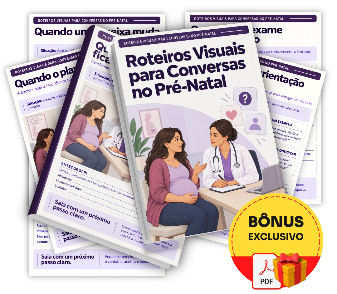 Roteiros Visuais para Conversas no Pré-Natal